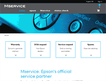 Tablet Screenshot of mservice.nl